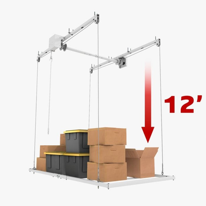 E-Z Storage 4′ x 8′ Retractable Ceiling Storage Garage Lift