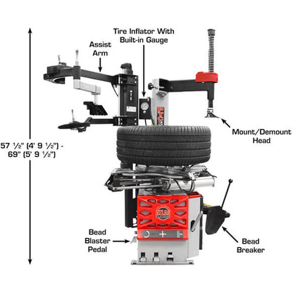 Atlas Platinum PTC300 Rim-Clamp Tire Changer