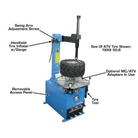 Atlas TC221 Tire Changer + WB11 Motorcycle Wheel Balancer Combo
