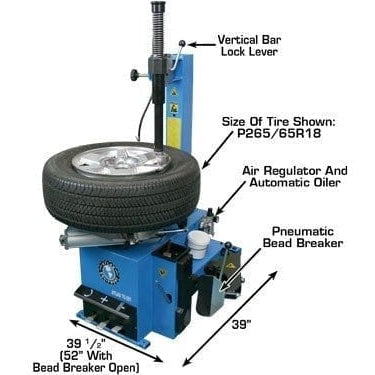 Atlas TC221 Tire Changer + WB11 Motorcycle Wheel Balancer Combo