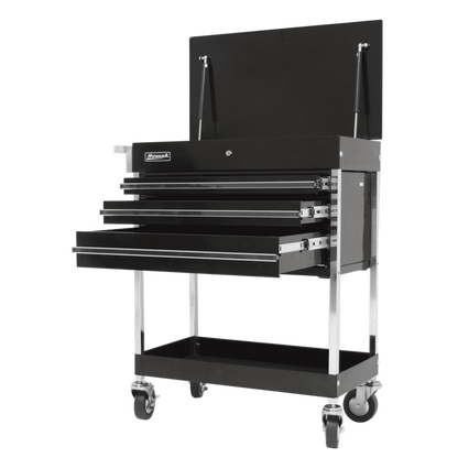 Homak 34" Professional 3 Drawer Service Cart