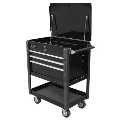 Homak 35" Professional 4 Drawer Service Cart
