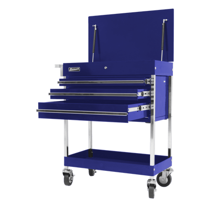 Homak 34" Professional 3 Drawer Service Cart