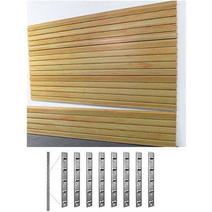 StoreWall | 8' Heavy Duty Slatwall (4pcs) + Installstrips