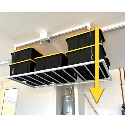 E-Z Storage 4′ x 8′ Retractable Ceiling Storage Garage Lift