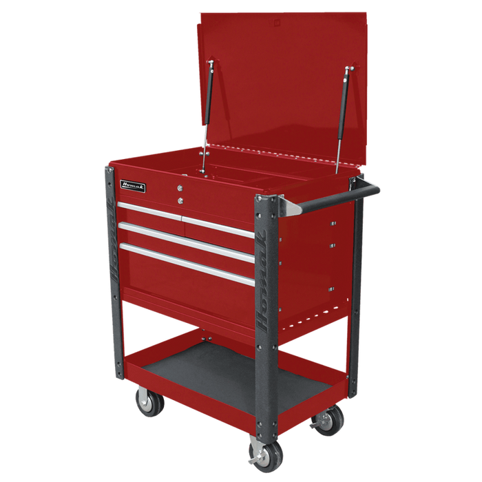 Homak 35" Professional 4 Drawer Service Cart