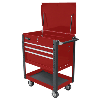 Homak 35" Professional 4 Drawer Service Cart