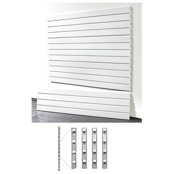 StoreWall 4′ Standard Duty Slatwall (4 pcs) + Installstrips