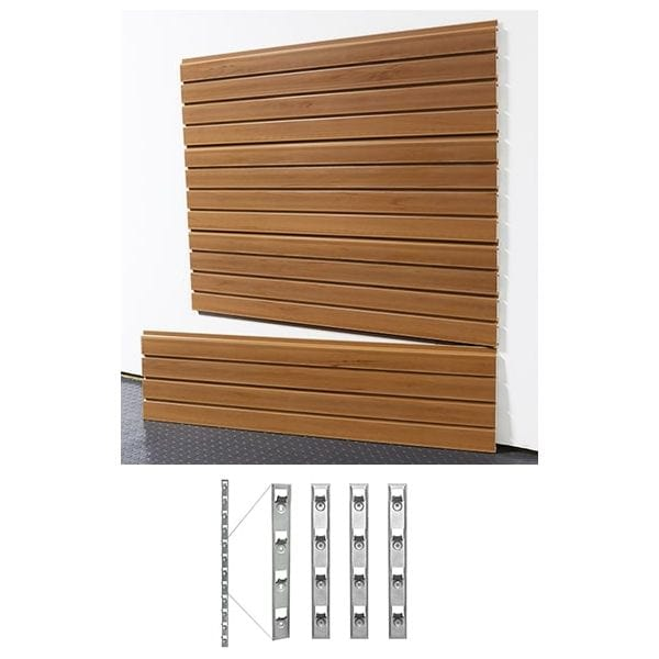 StoreWall 4′ Standard Duty Slatwall (4 pcs) + Installstrips