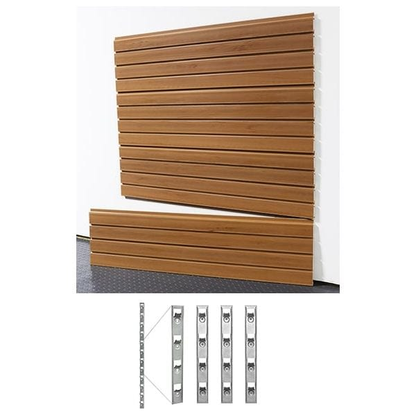 StoreWall 4′ Standard Duty Slatwall (4 pcs) + Installstrips